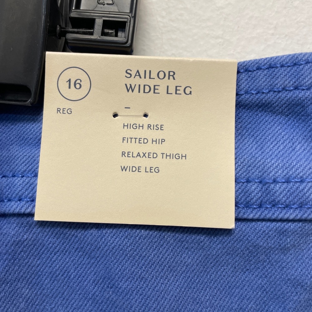 Universal Thread Women's Blue Sailor High Rise Wide Leg Jeans Size 16 - Picture 4 of 7